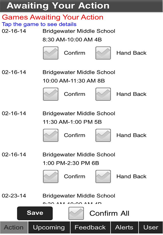 schedule